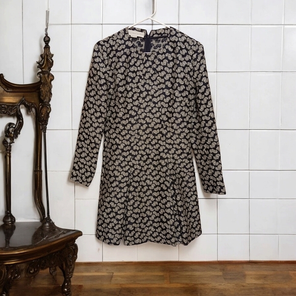 Stella McCartney Damask Jacquard Long Sleeved Dress Ladies 38 Floral Luxury - Picture 1 of 8